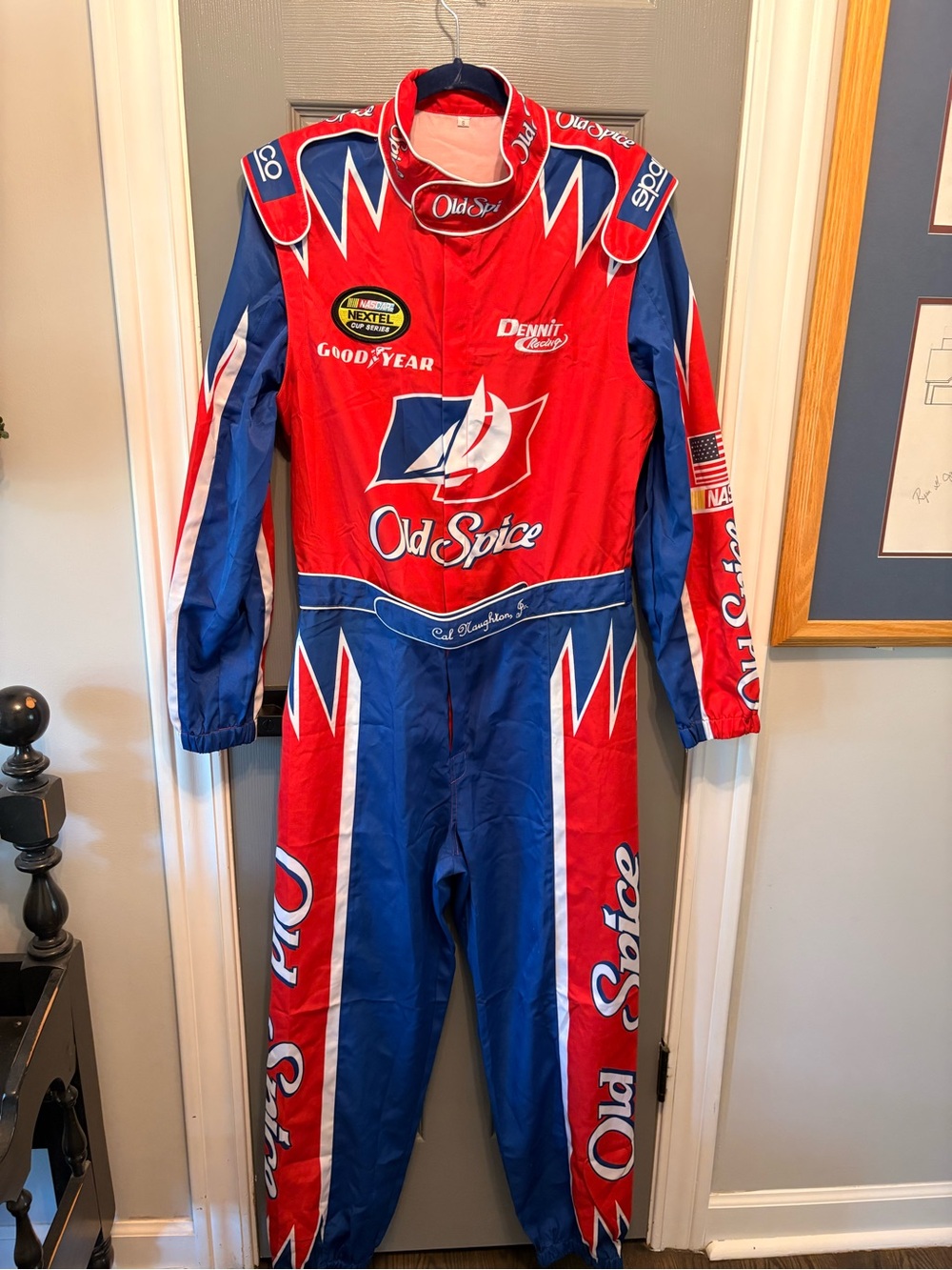Cal Naughton Jr.'s Old Spice racing costume- Mens Small-